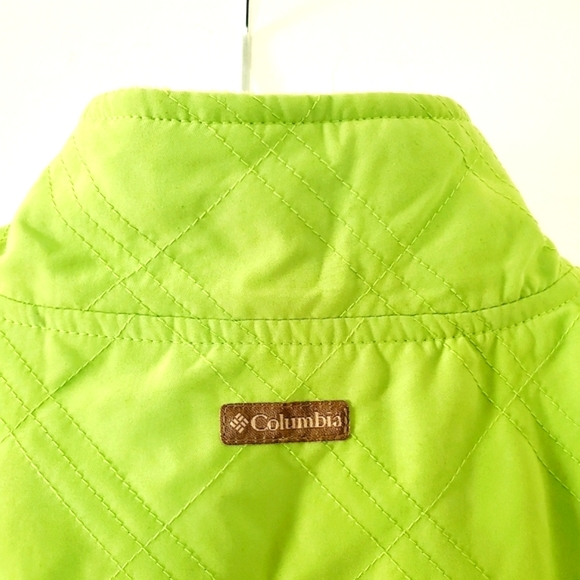 Columbia Bright Green Lightweight Quilted Vest - Picture 6 of 6